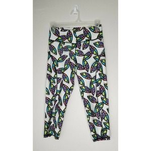 Activewear Pants Pull On Colorful Crop Leggings